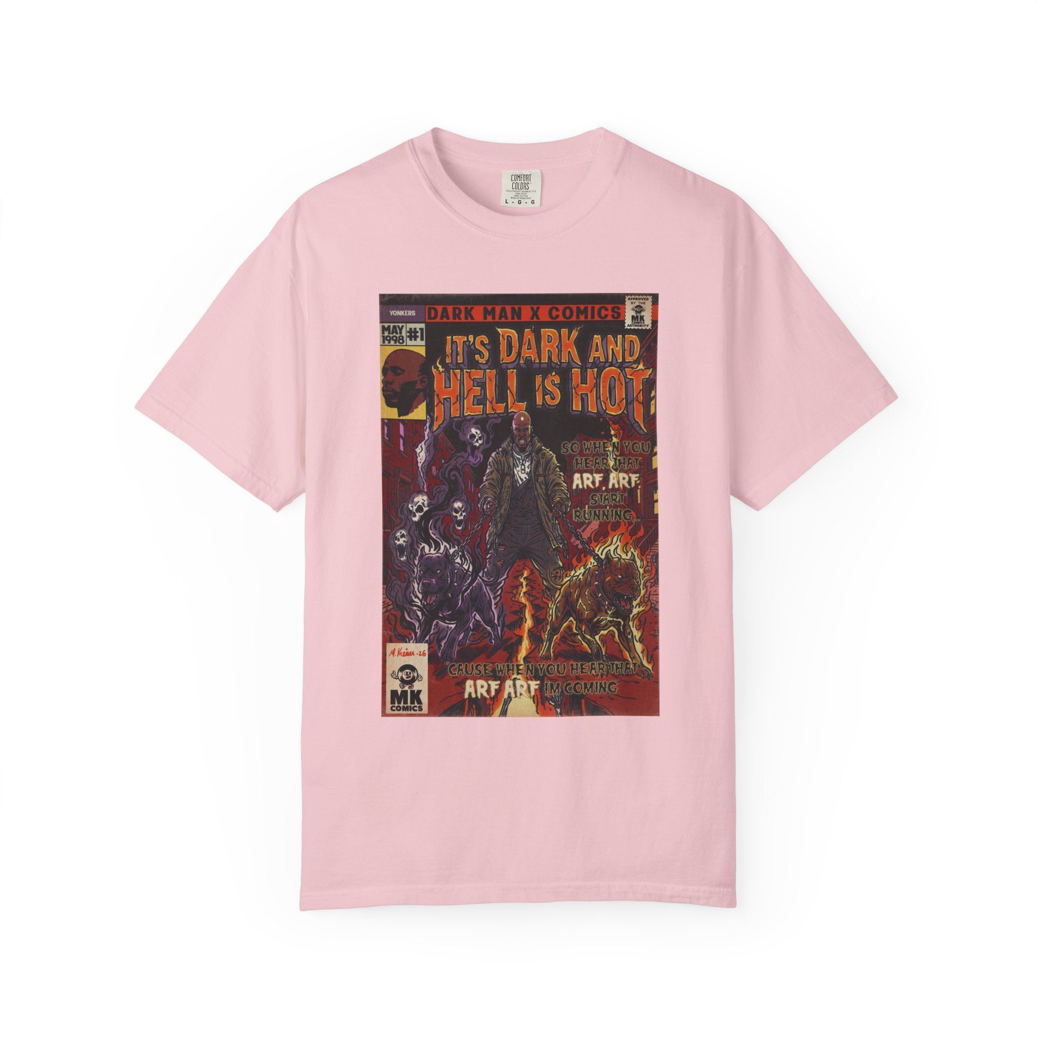 It's Dark & Hell is Hot - Unisex Comfort Colors T-shirt