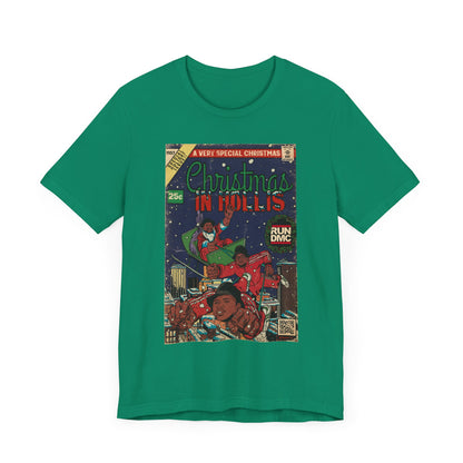 Christmas In Hollis - Hip Hop Comic Art - Unisex Jersey Short Sleeve Tee