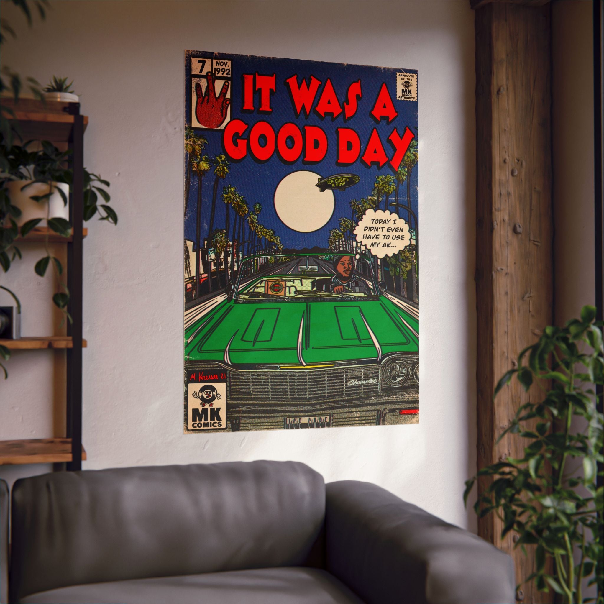 It Was A Good Day - Vertical Matte Poster