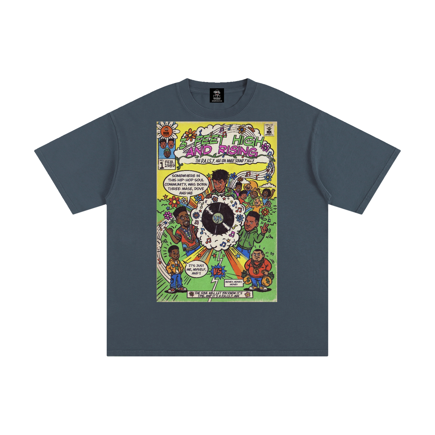 3 Feet High & Rising - Unisex Pure Cotton T-Shirt