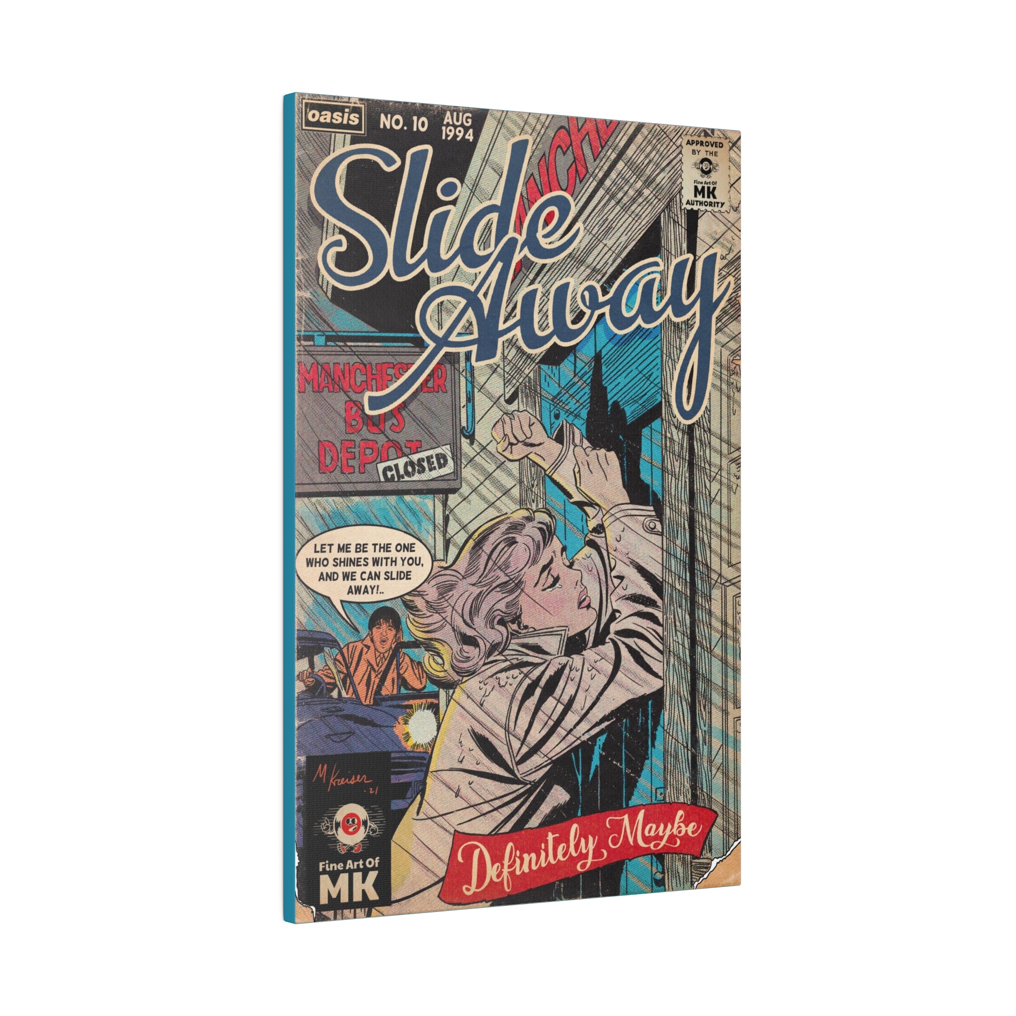 Slide Away - Matte Canvas, Stretched, 0.75"