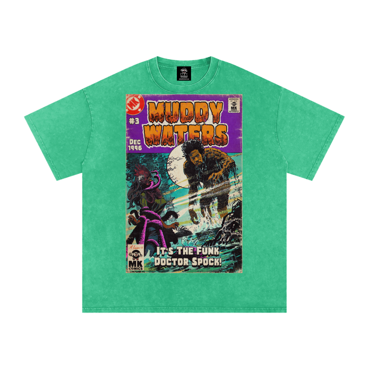 Muddy Waters - Snow Washed Oversized Cotton T-Shirt