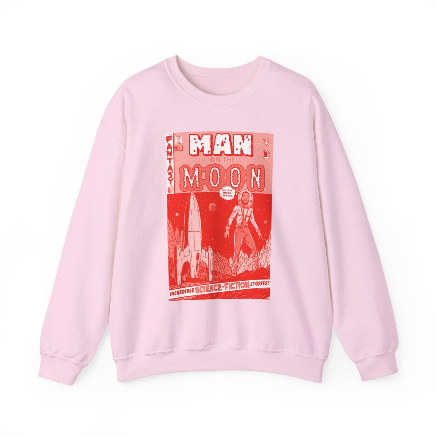 Kid Cudi - Man on the Moon - RED VARIANT - Unisex Heavy Blend™ Crewneck Sweatshirt