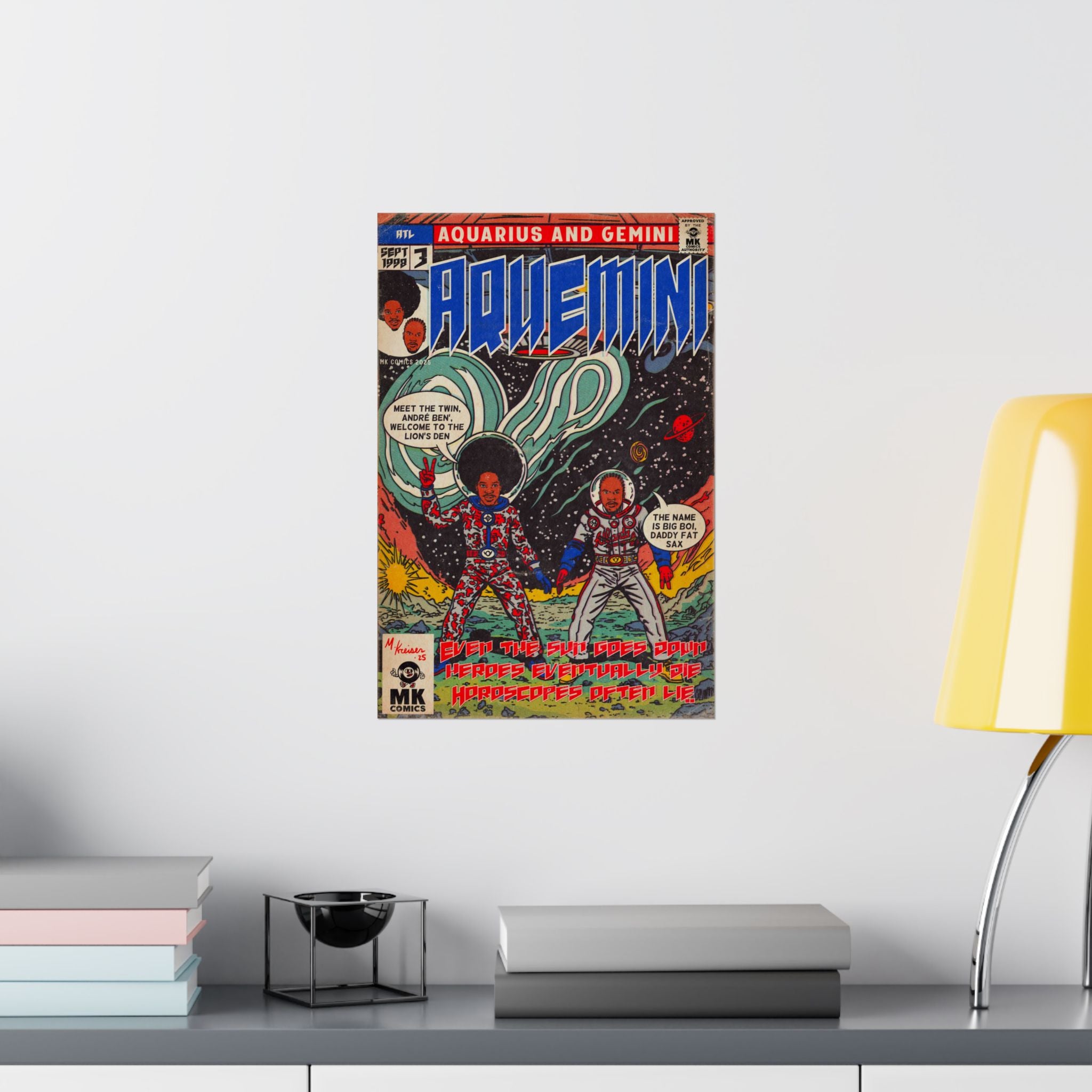 Aquemini - Comic Book Art - Matte Vertical Posters