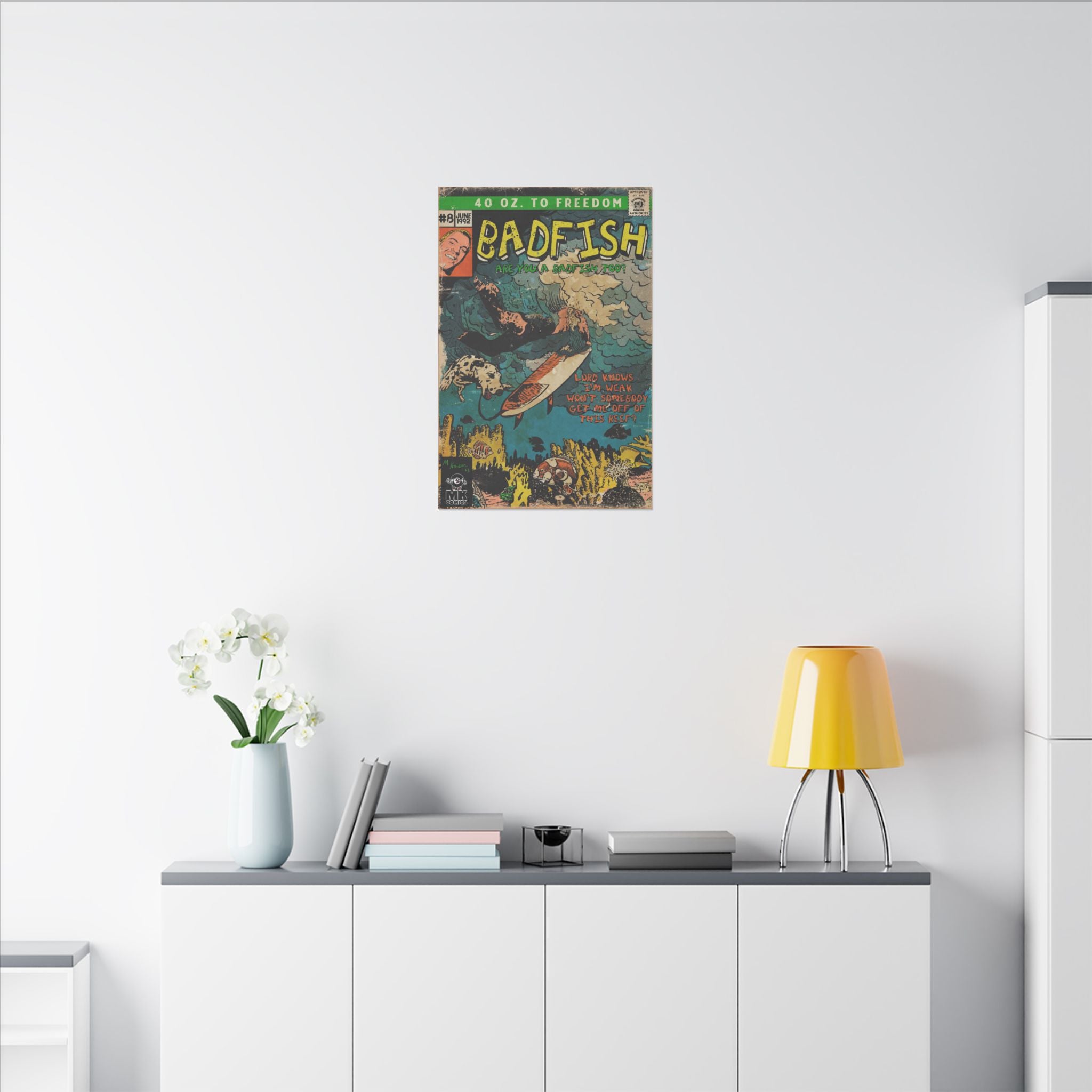 Badfish - Matte Canvas, Stretched, 0.75"