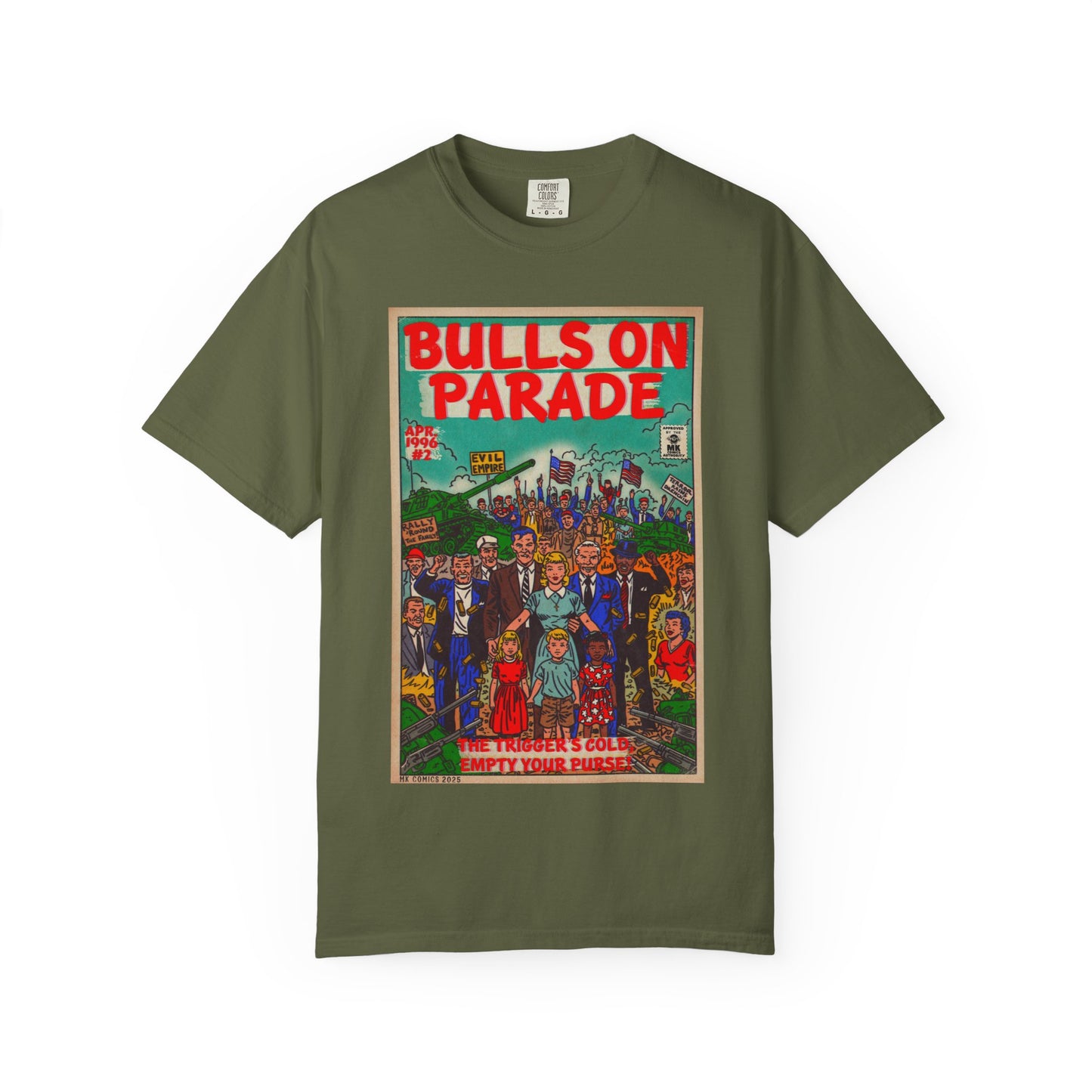 Bulls Parade - Unisex Garment-Dyed T-shirt