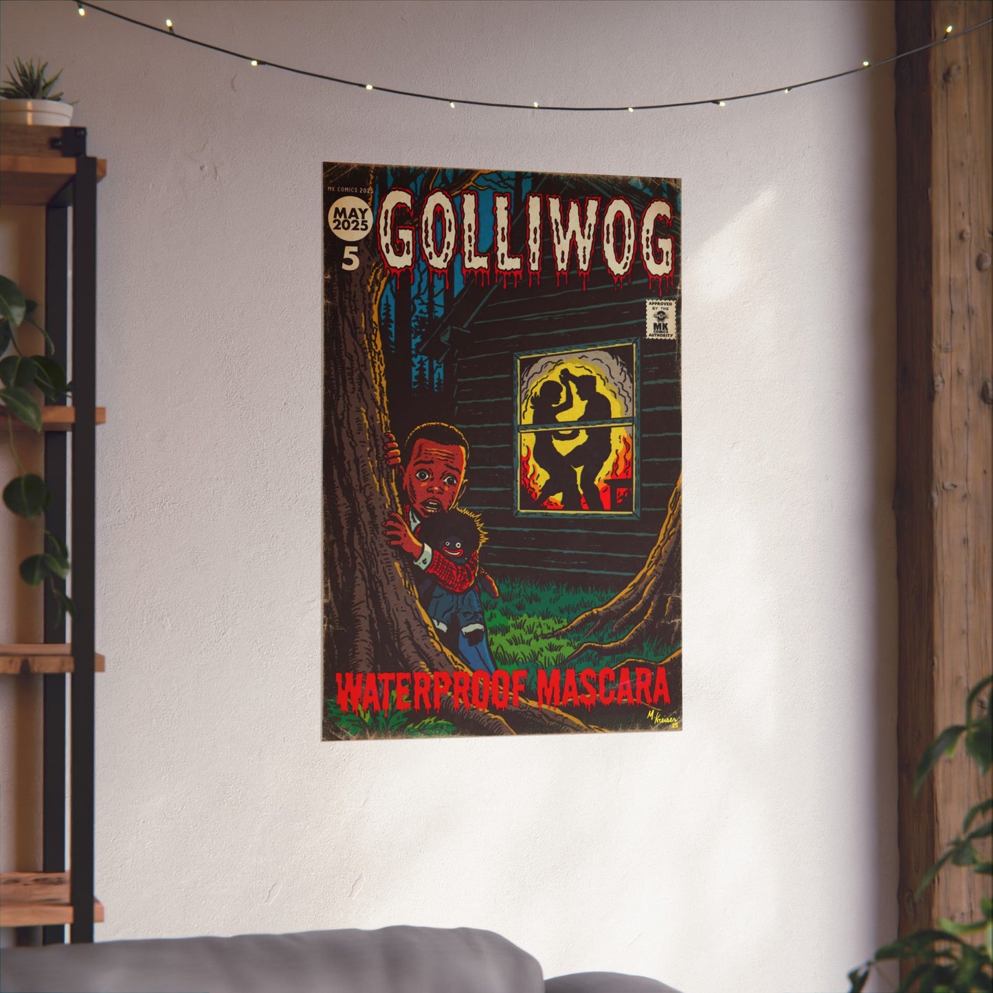 Waterproof Mascara - Golliwog - Matte Vertical Posters