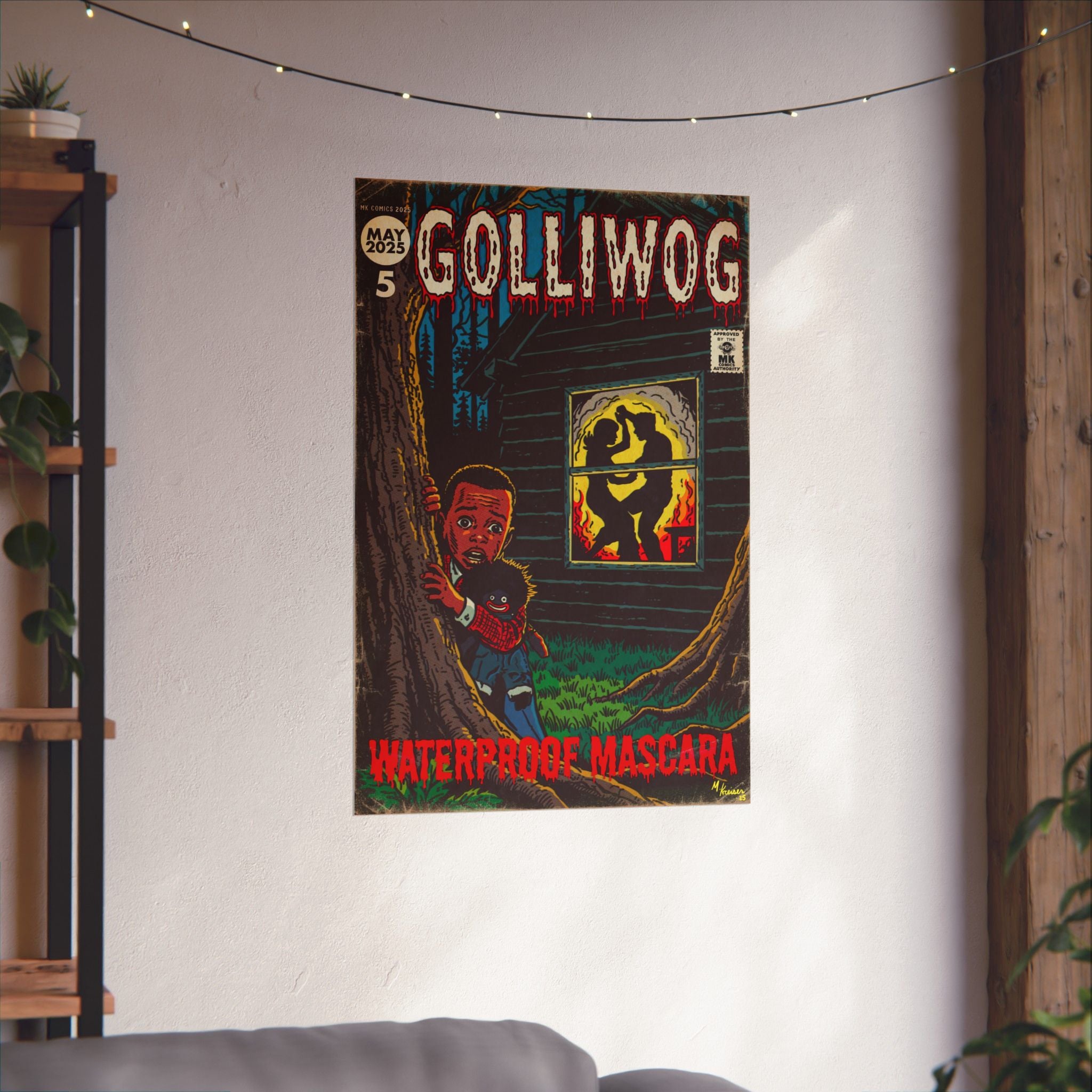 Waterproof Mascara - Golliwog - Matte Vertical Posters