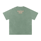 Purple Rain - Snow Washed Oversized Cotton T-Shirt