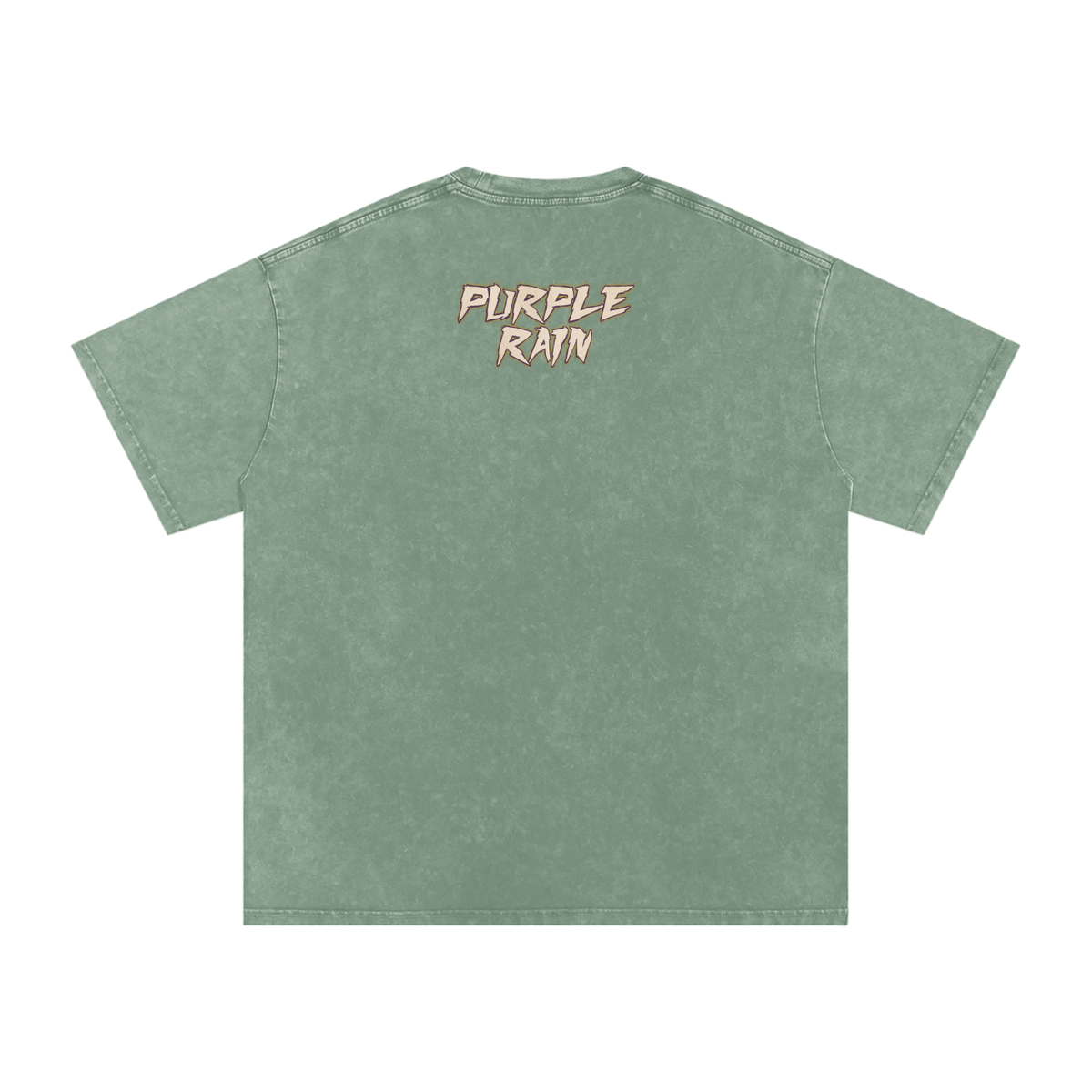 Purple Rain - Snow Washed Oversized Cotton T-Shirt