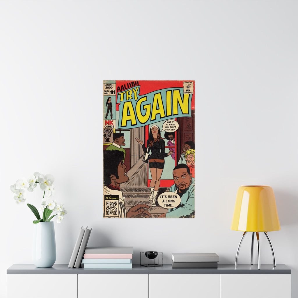 Try Again - Matte Vertical Posters