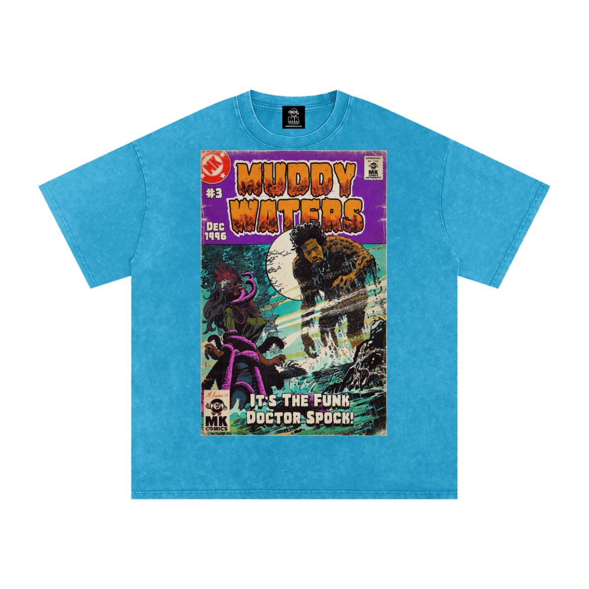 Muddy Waters - Snow Washed Oversized Cotton T-Shirt