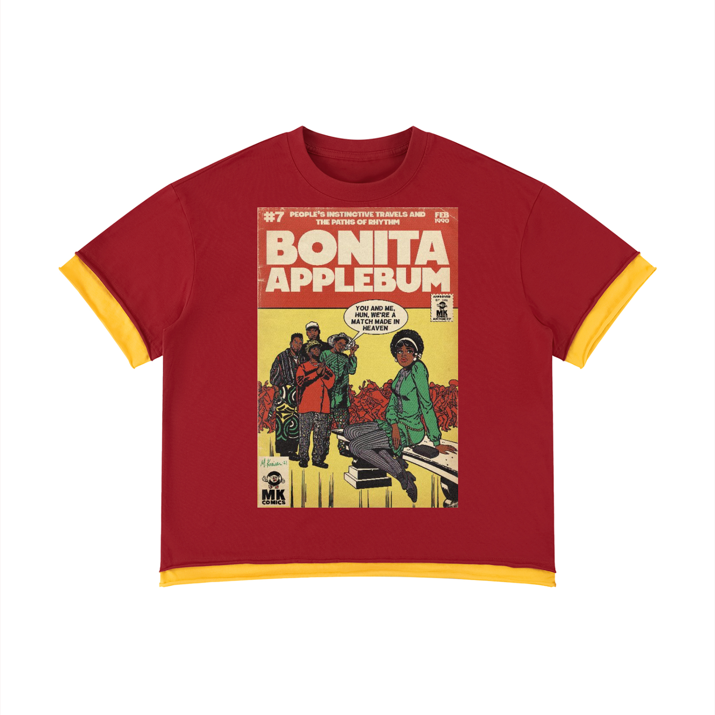 Bonita Applebum - Unisex Boxy Color Block T-Shirt