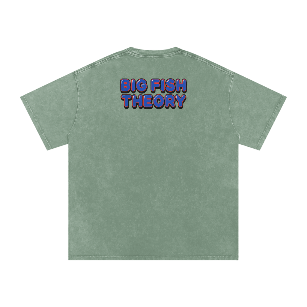 Big Fish Theory - Snow Washed Oversized Cotton T-Shirt