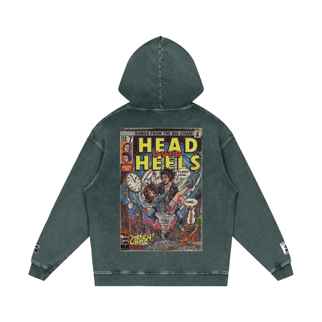 Head Over Heels - Snow Washed Loose Cotton Hoodie
