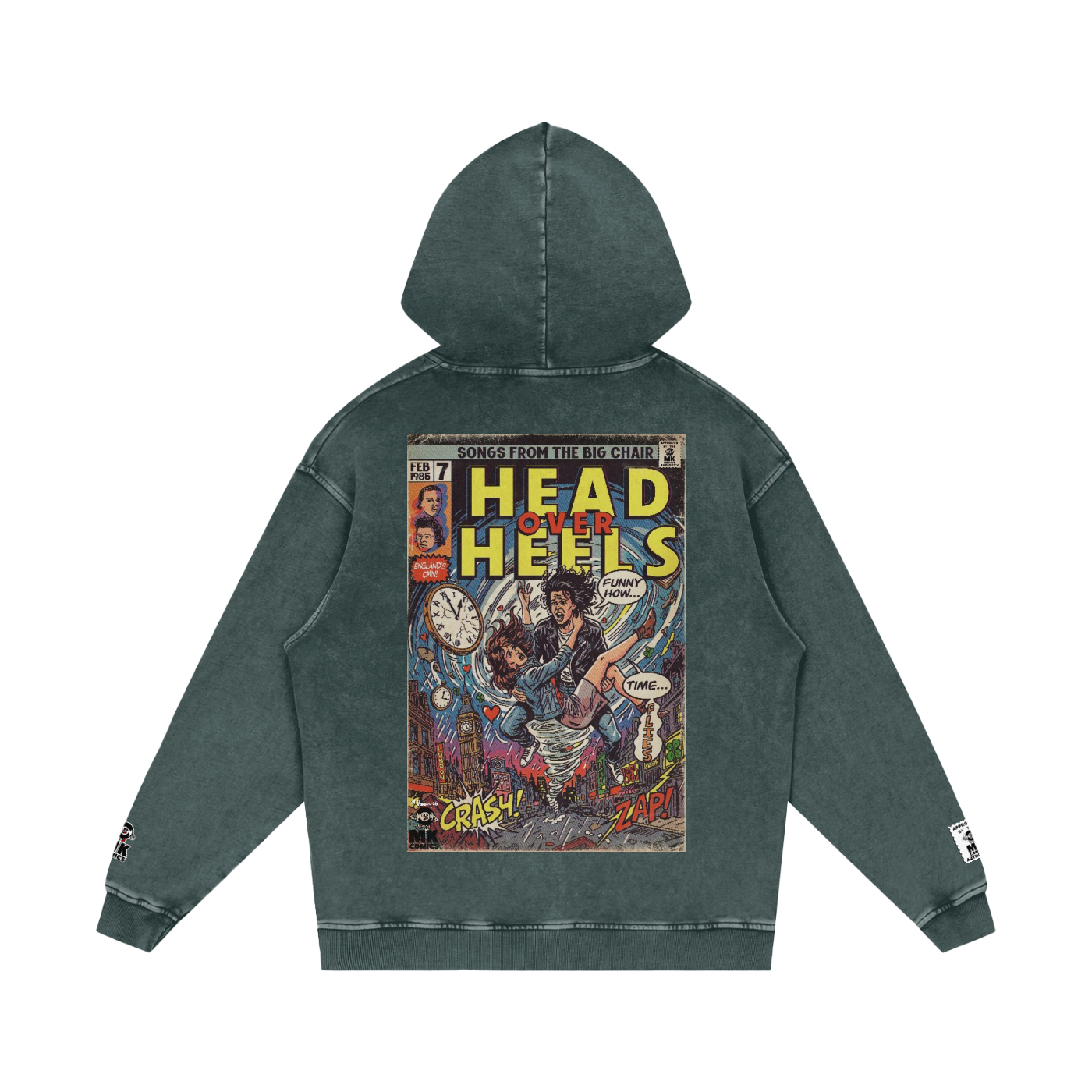 Head Over Heels - Snow Washed Loose Cotton Hoodie