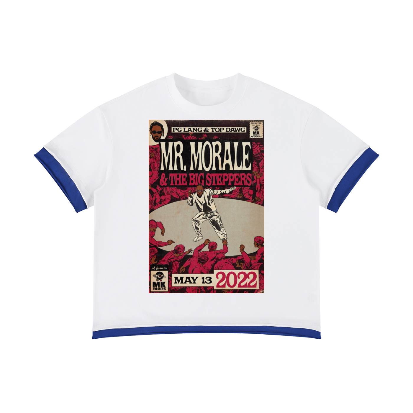 Mr. Morale & the Big Steppers - Unisex Boxy Color Block T-Shirt