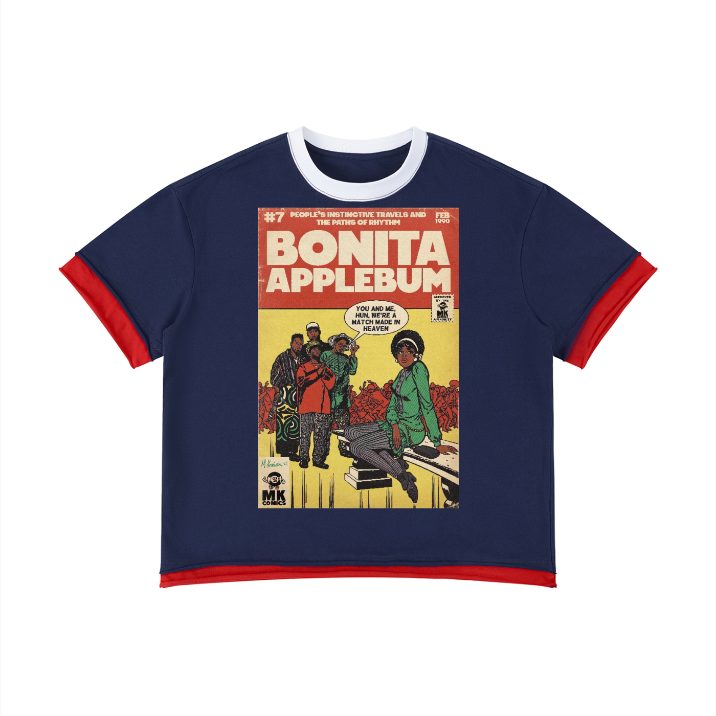 Bonita Applebum - Unisex Boxy Color Block T-Shirt