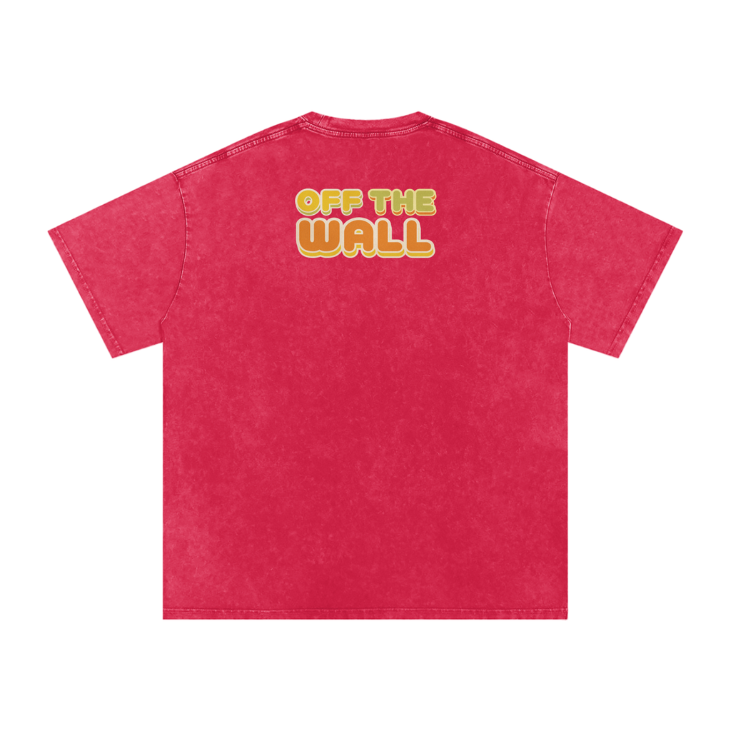 Off the Wall - Snow Washed Oversized Cotton T-Shirt
