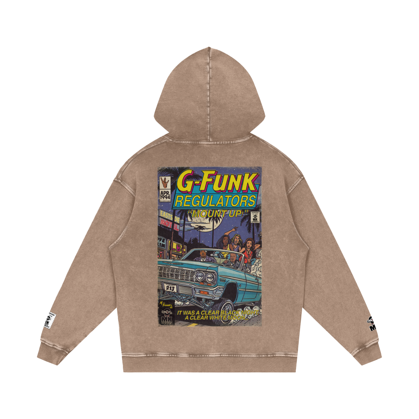 Regulate - Snow Washed Loose Cotton Hoodie