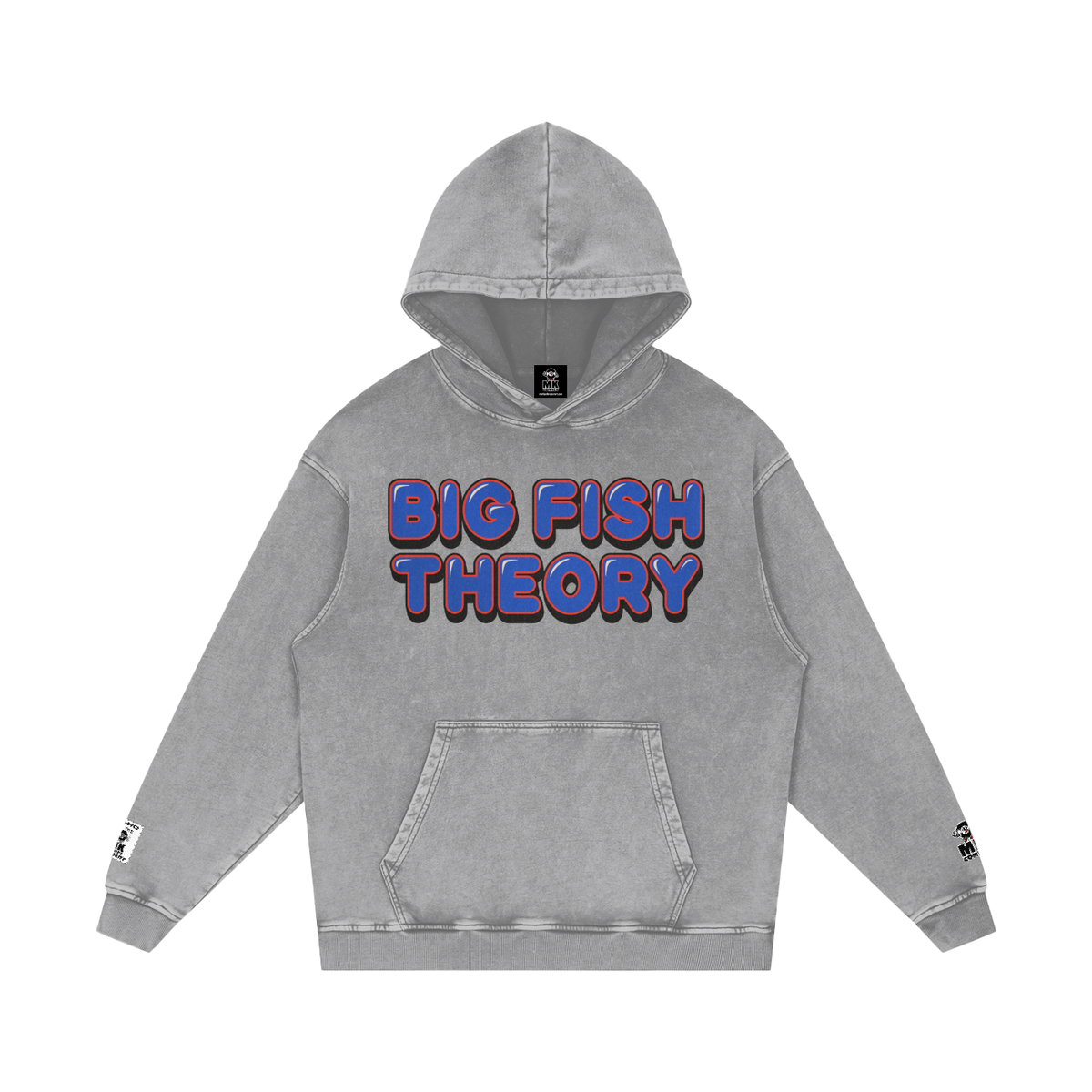 Big Fish Theory - Snow Washed Loose Cotton Hoodie