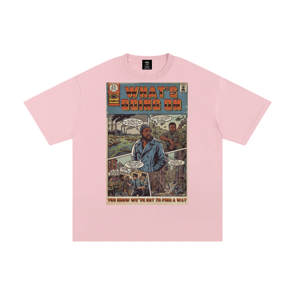 What's Going On - Unisex Pure Cotton T-Shirt