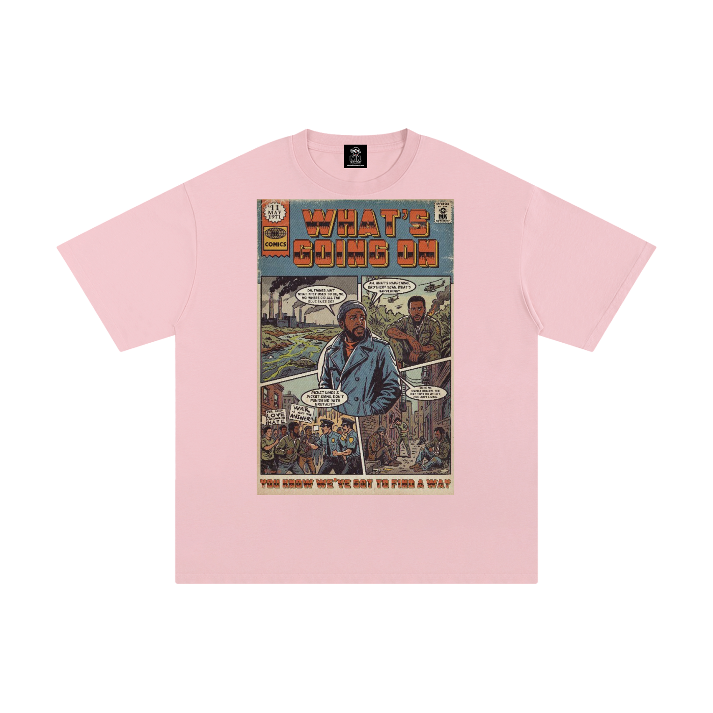 What's Going On - Unisex Pure Cotton T-Shirt