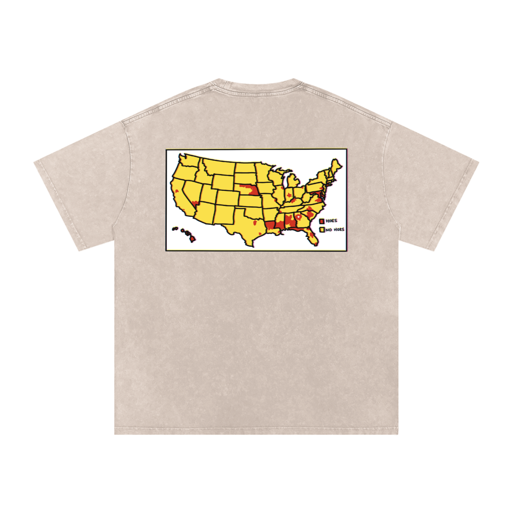 Word of Mouf - Snow Washed Oversized Cotton T-Shirt