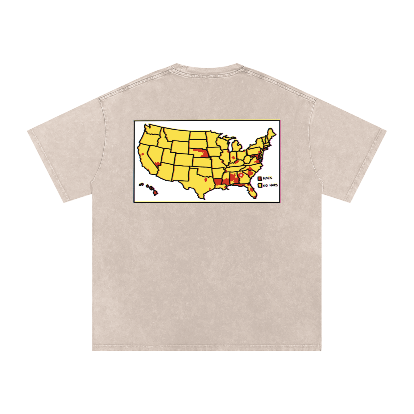 Word of Mouf - Snow Washed Oversized Cotton T-Shirt