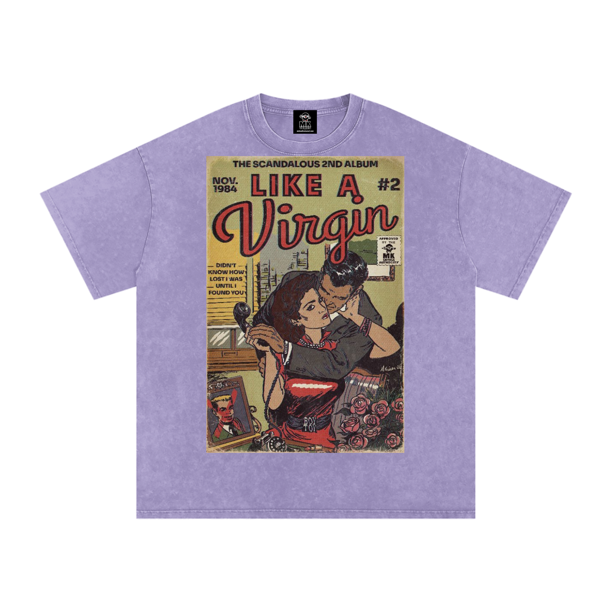 Like a Virgin - Snow Washed Oversized Cotton T-Shirt