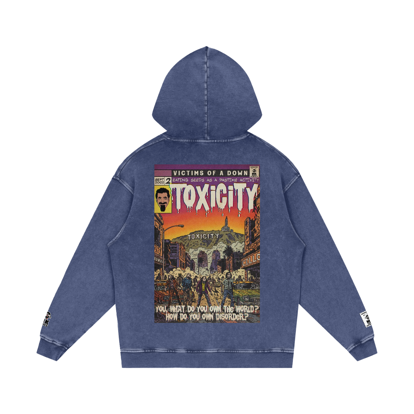 Toxicity - Snow Washed Loose Cotton Hoodie