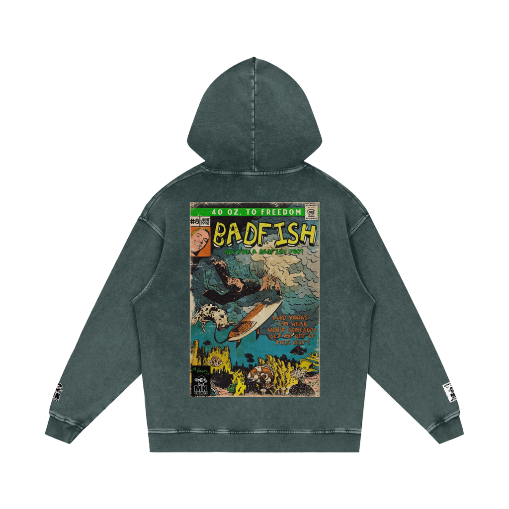 Badfish - Snow Washed Loose Cotton Hoodie