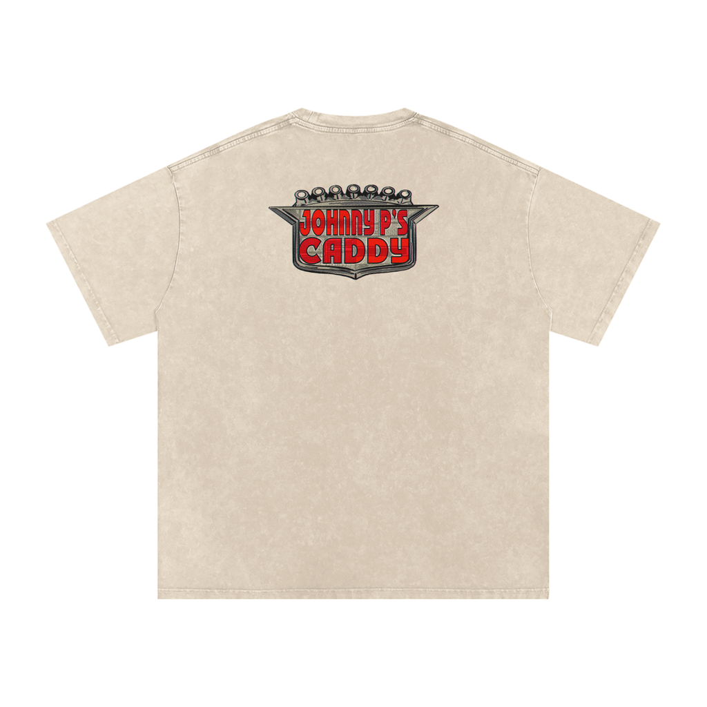 Johnny P's Caddy - Snow Washed Oversized Cotton T-Shirt