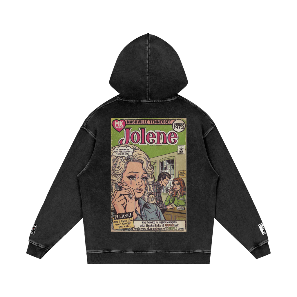 Jolene - Snow Washed Loose Cotton Hoodie
