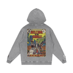 Welcome to the Jungle - Snow Washed Loose Cotton Hoodie
