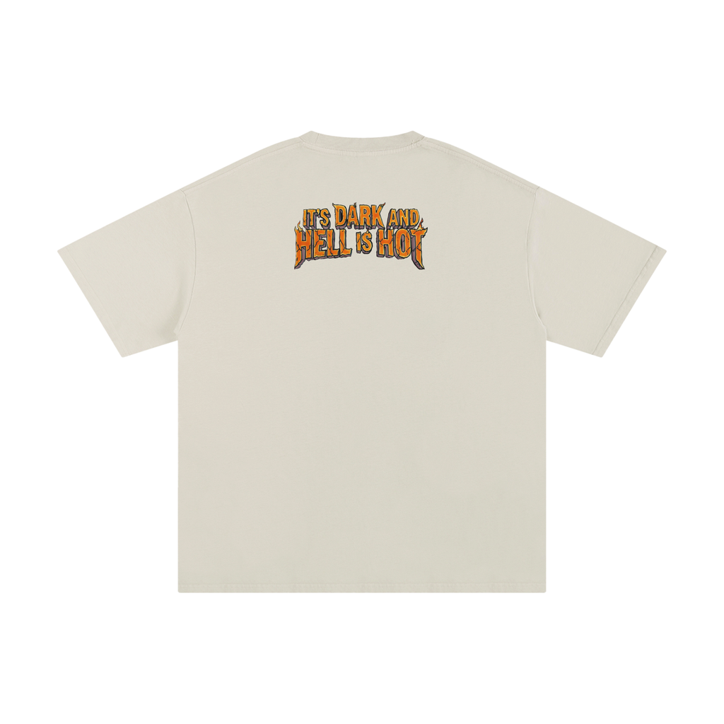 It's Dark & Hell is Hot - Unisex Pure Cotton T-Shirt