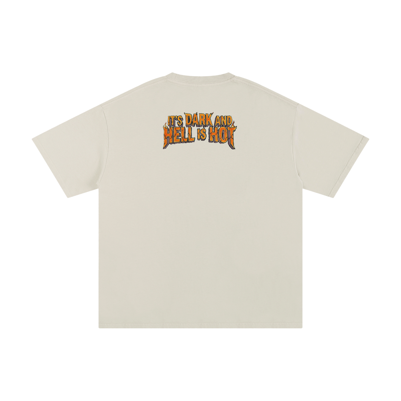 It's Dark & Hell is Hot - Unisex Pure Cotton T-Shirt