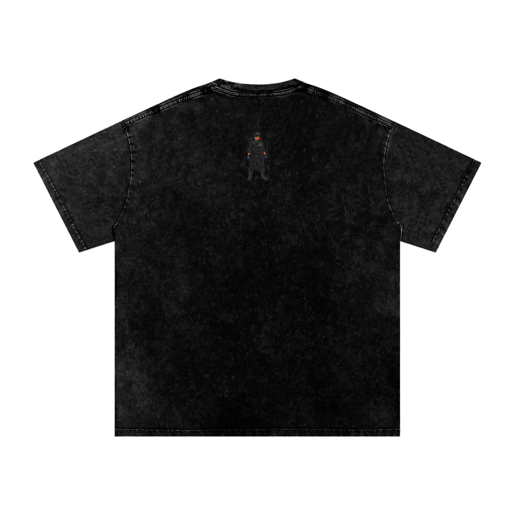 Rhythm Nation - Snow Washed Oversized Cotton T-Shirt