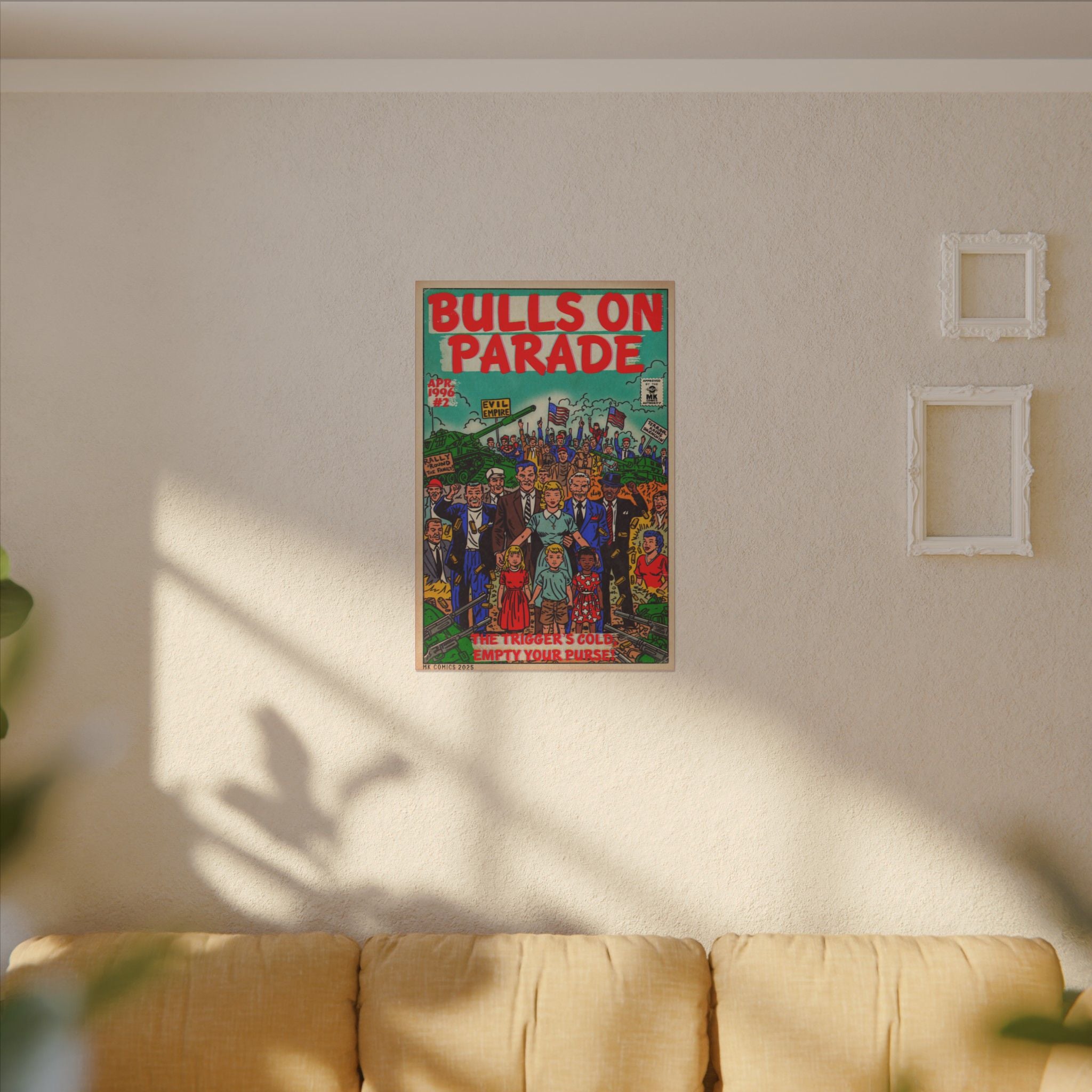Bulls Parade -Matte Canvas, Stretched, 0.75" (Multi-Size)