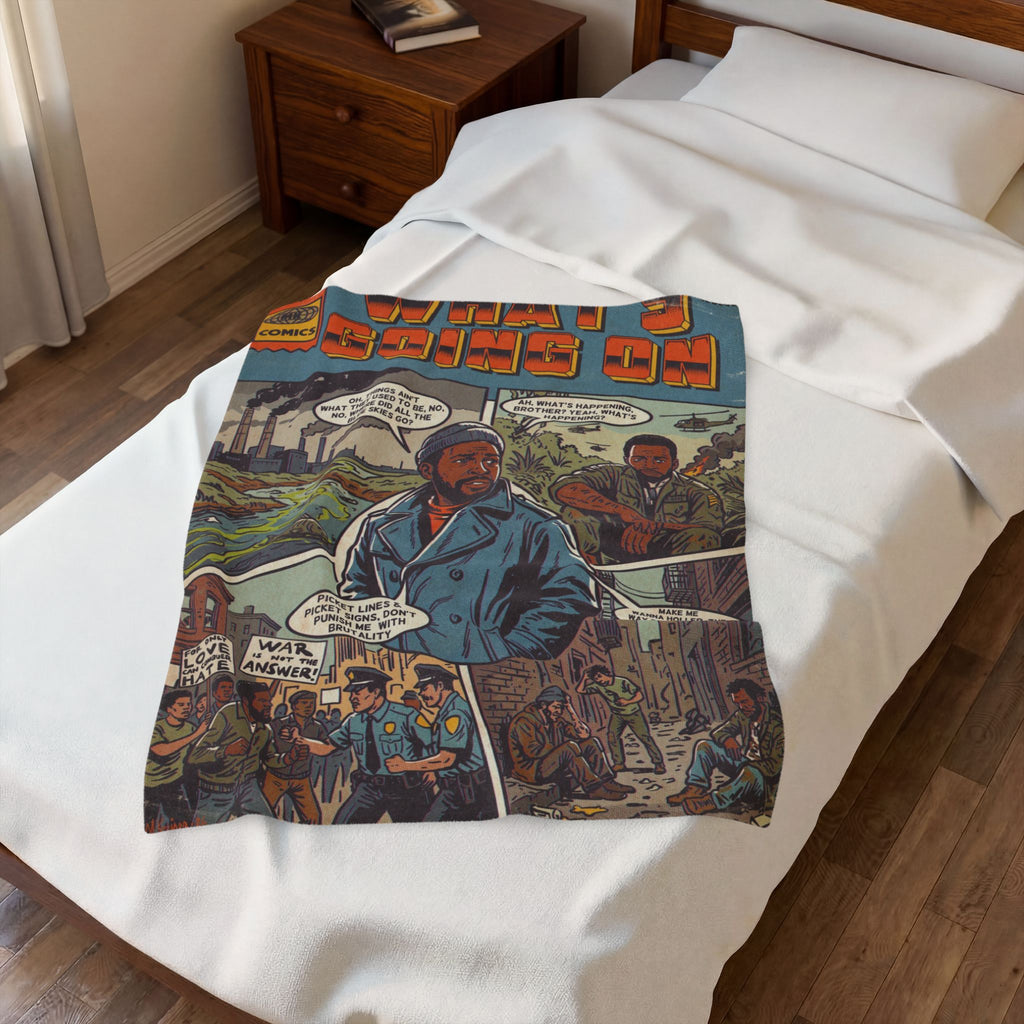 What's Going On - Velveteen Plush Blanket