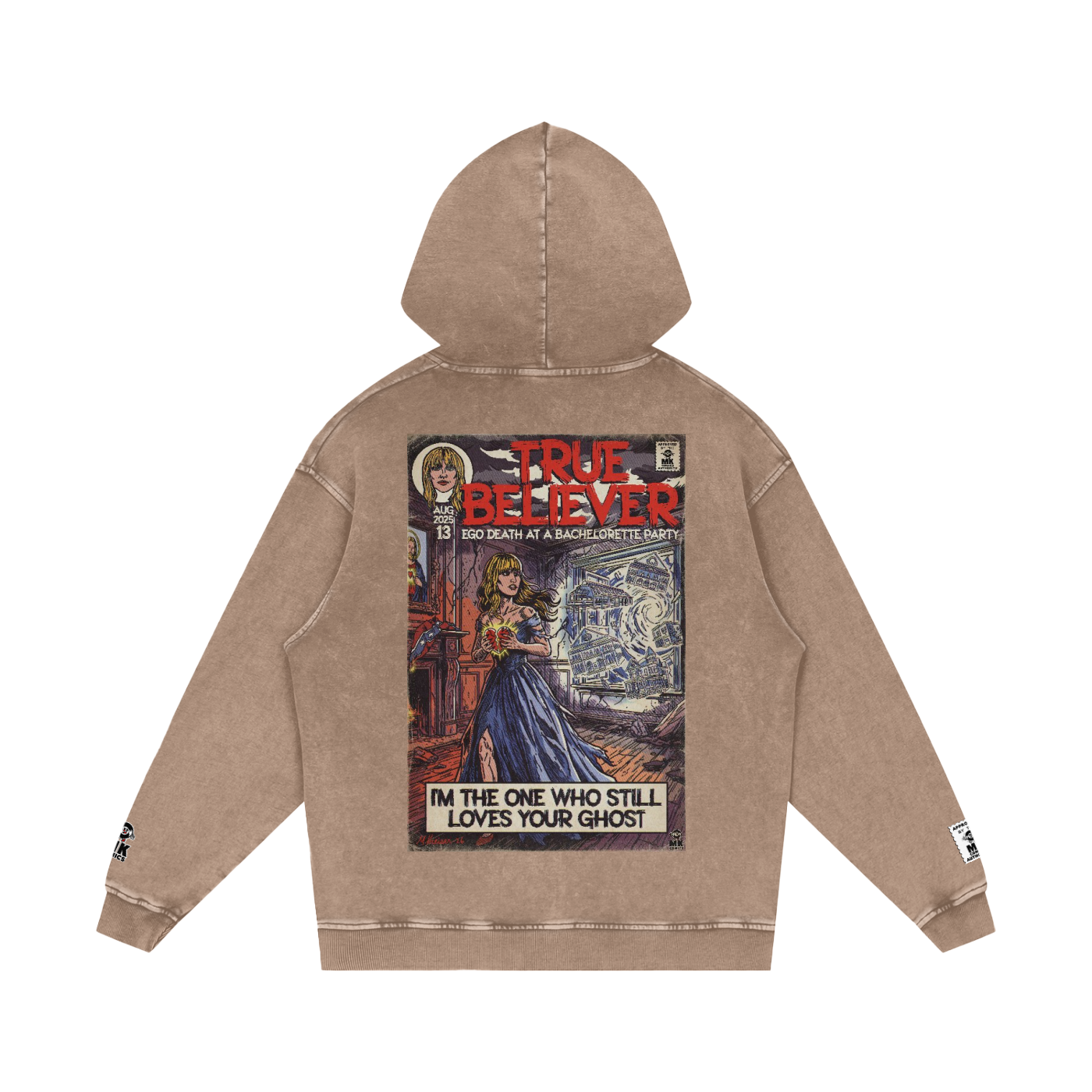 True Believer - Snow Washed Loose Cotton Hoodie