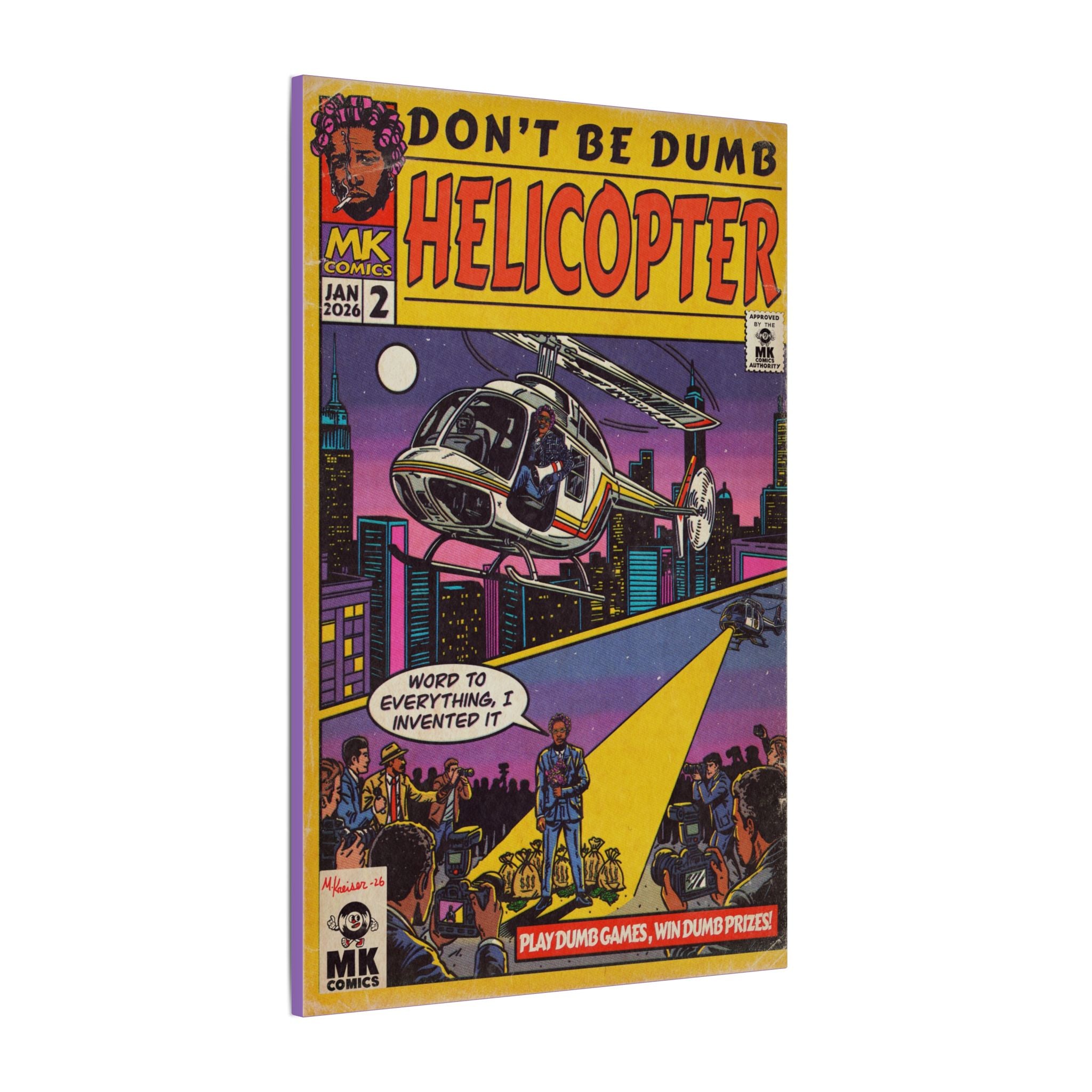 Helicopter - Matte Canvas, Stretched, 0.75" (Multi-Size)