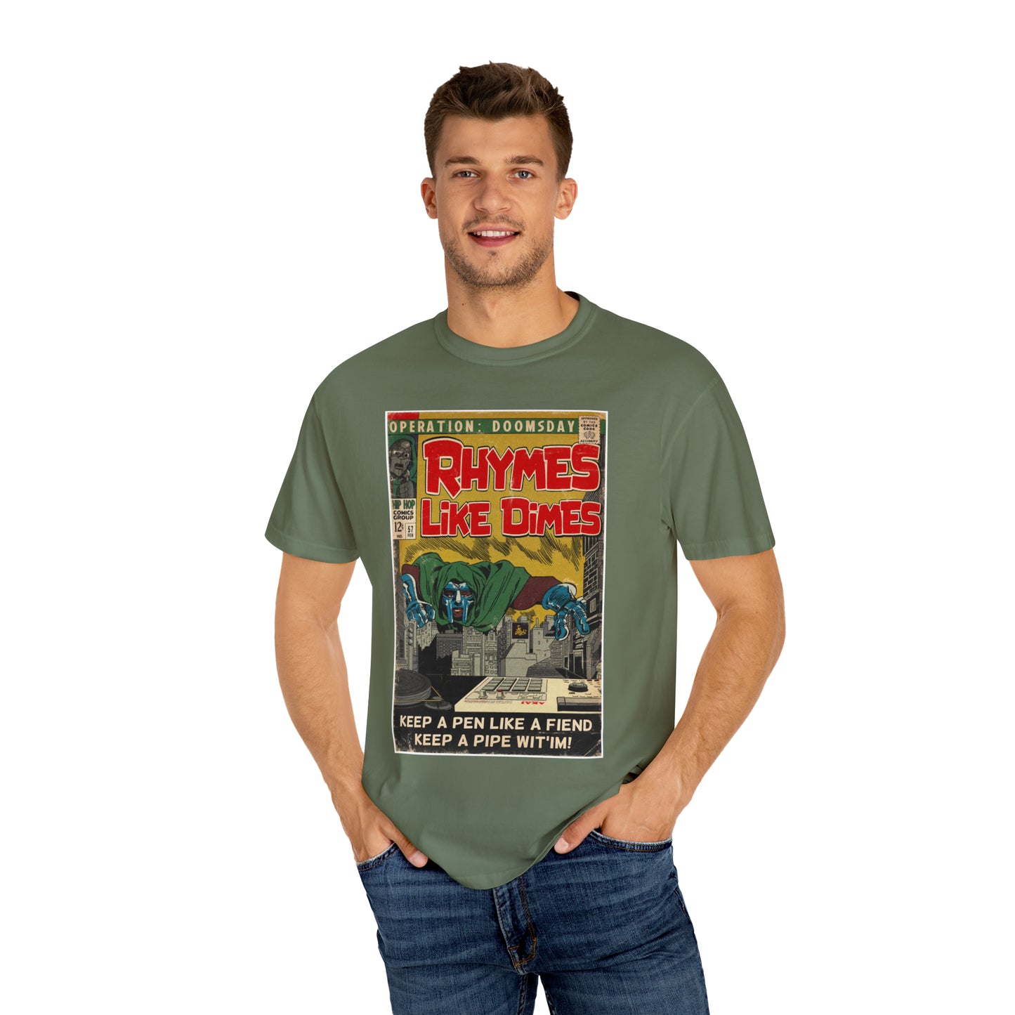 MF DOOM - Rhymes Like Dimes - Unisex Comfort Colors T-shirt