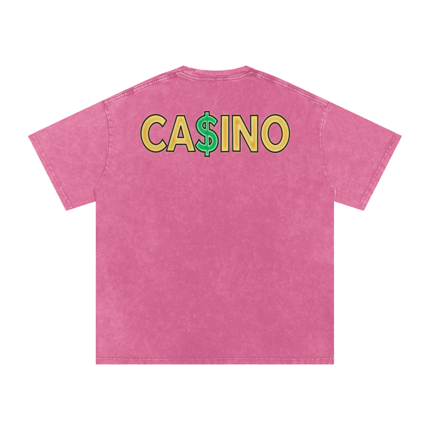 Casino - Snow Washed Oversized Cotton T-Shirt