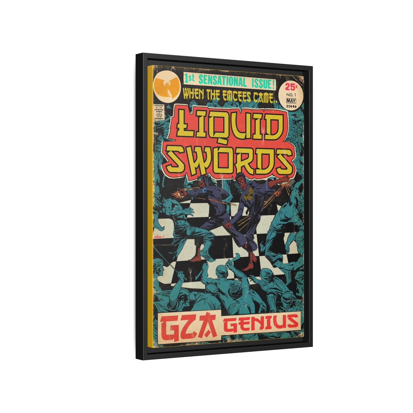 GZA/Genius - Liquid Swords - Gallery Canvas Wraps, Vertical Frame