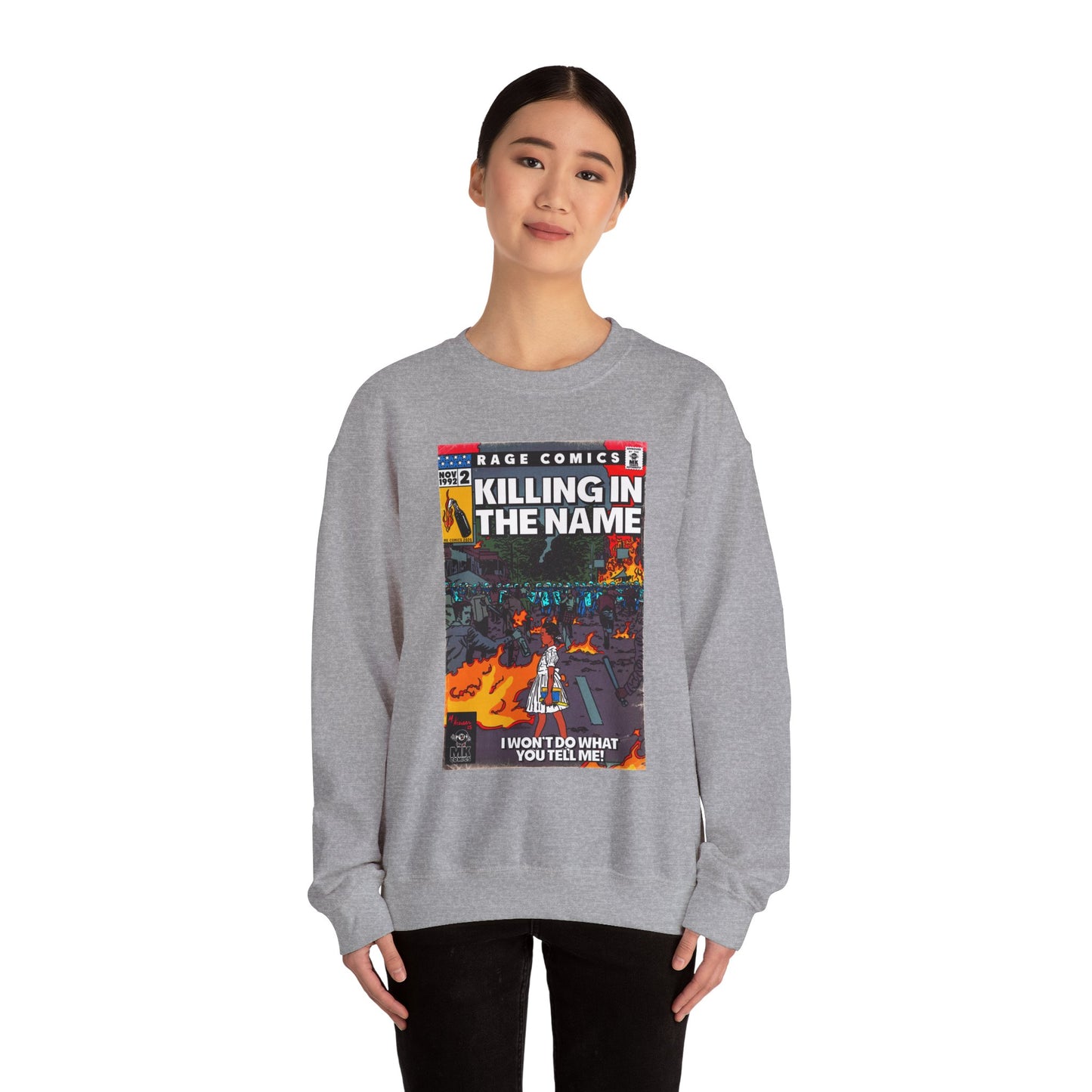 Rage - Killing In the Name - Unisex Heavy Blend™ Crewneck Sweatshirt