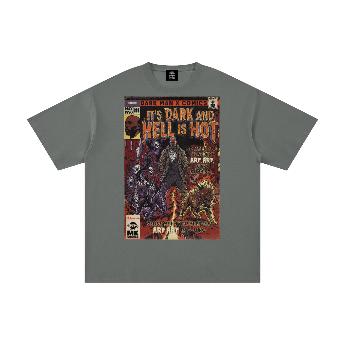 It's Dark & Hell is Hot - Unisex Pure Cotton T-Shirt