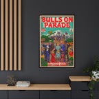 Bulls Parade -Matte Canvas, Framed (Multi-color)
