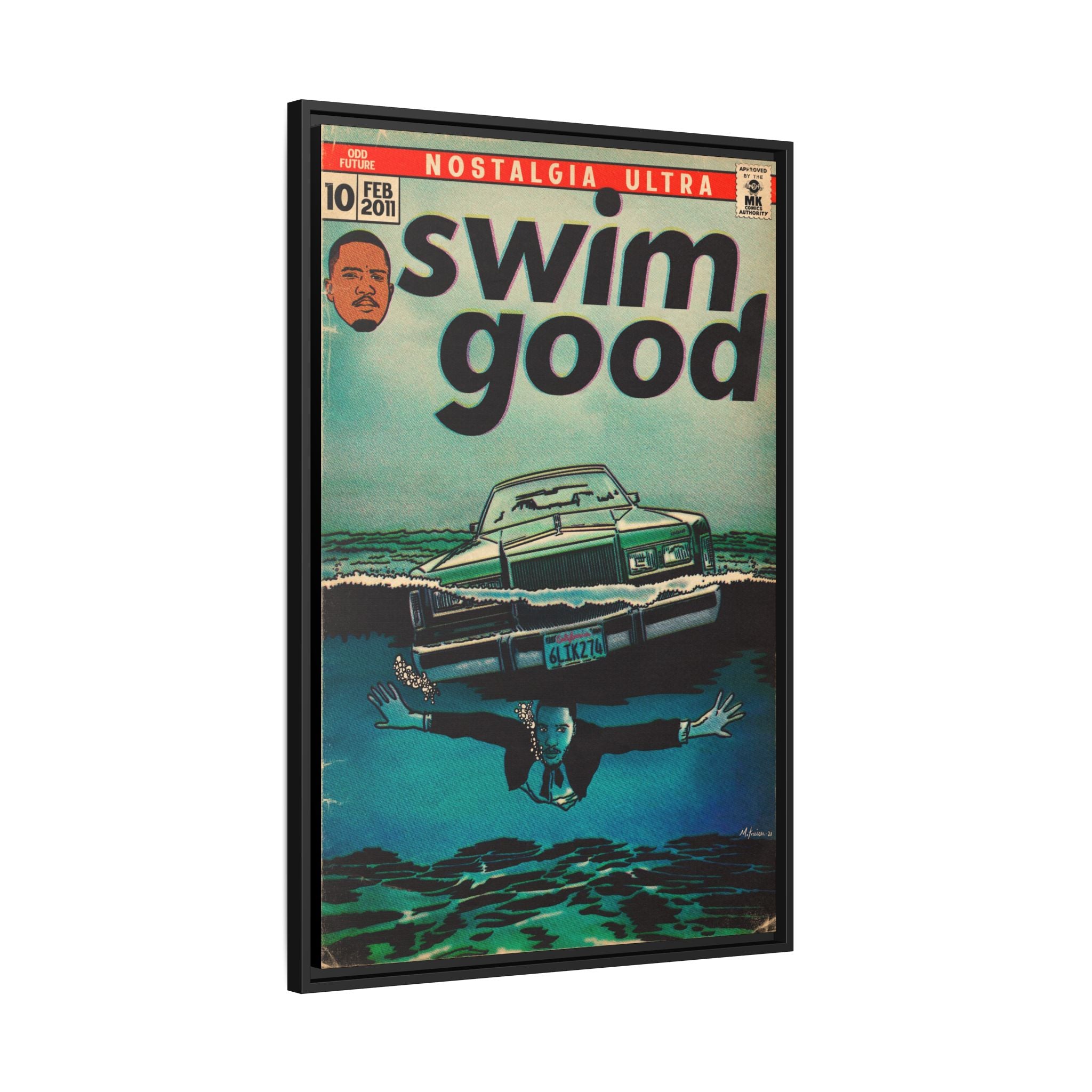 Swim Good - Matte Canvas, Framed (Multi-color)