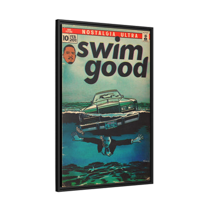 Swim Good - Matte Canvas, Framed (Multi-color)